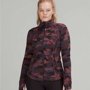 Lululemon Define Jacket Heritage 365 Camo Smoky Red Night Sea
